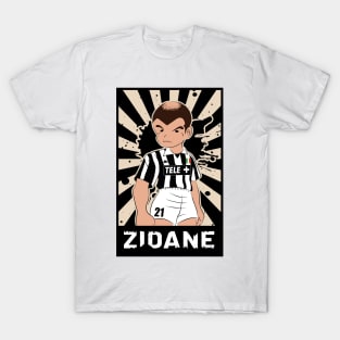 Soccer Zizou Zidane Vintage Football T-Shirt